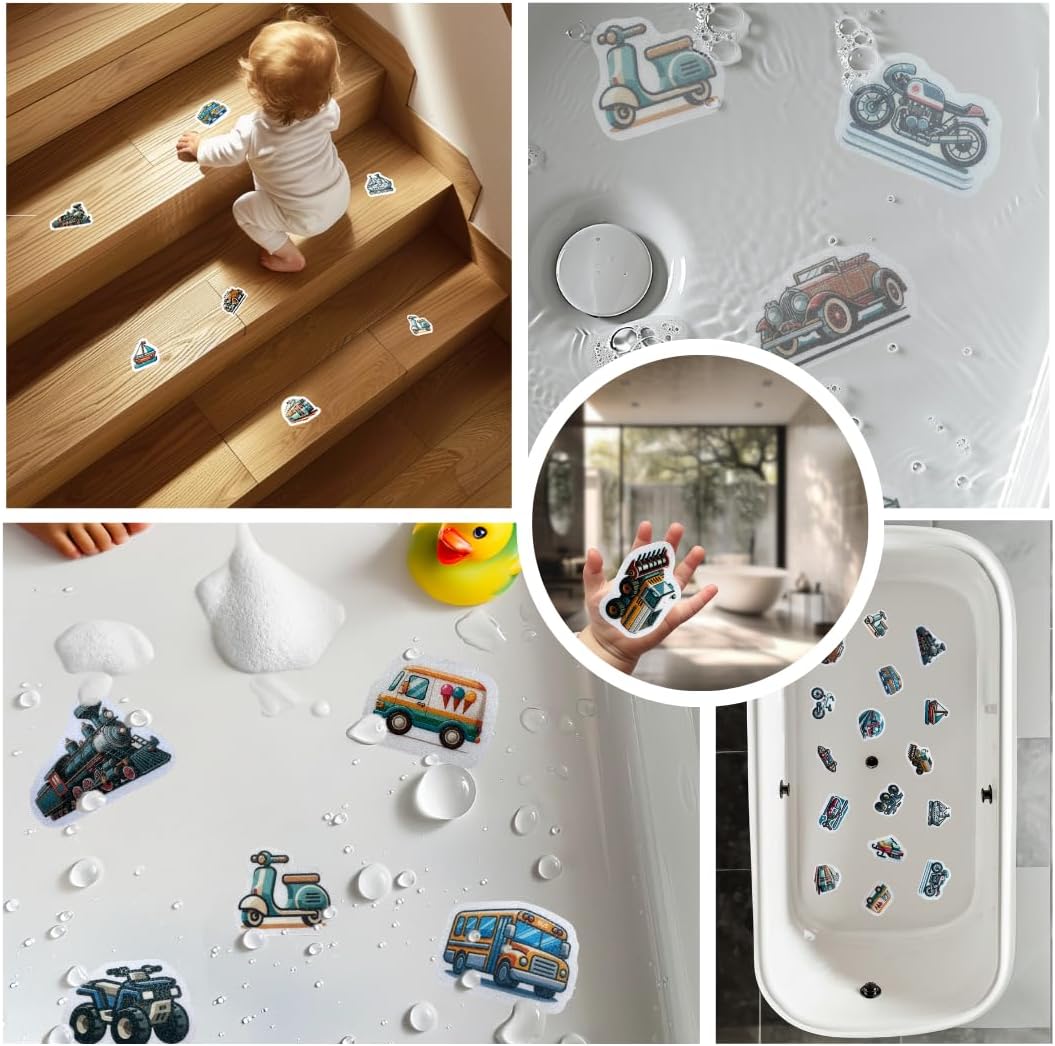 Non Slip Bathtub Stickers 16PCS Montessori Safety Appliques