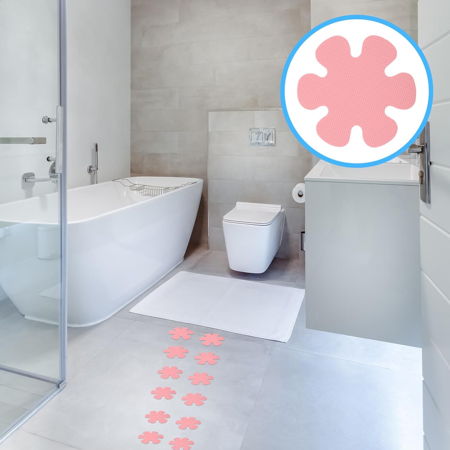 Garneck Non-Slip Bath Stickers Anti-Slip Bathtub Decals