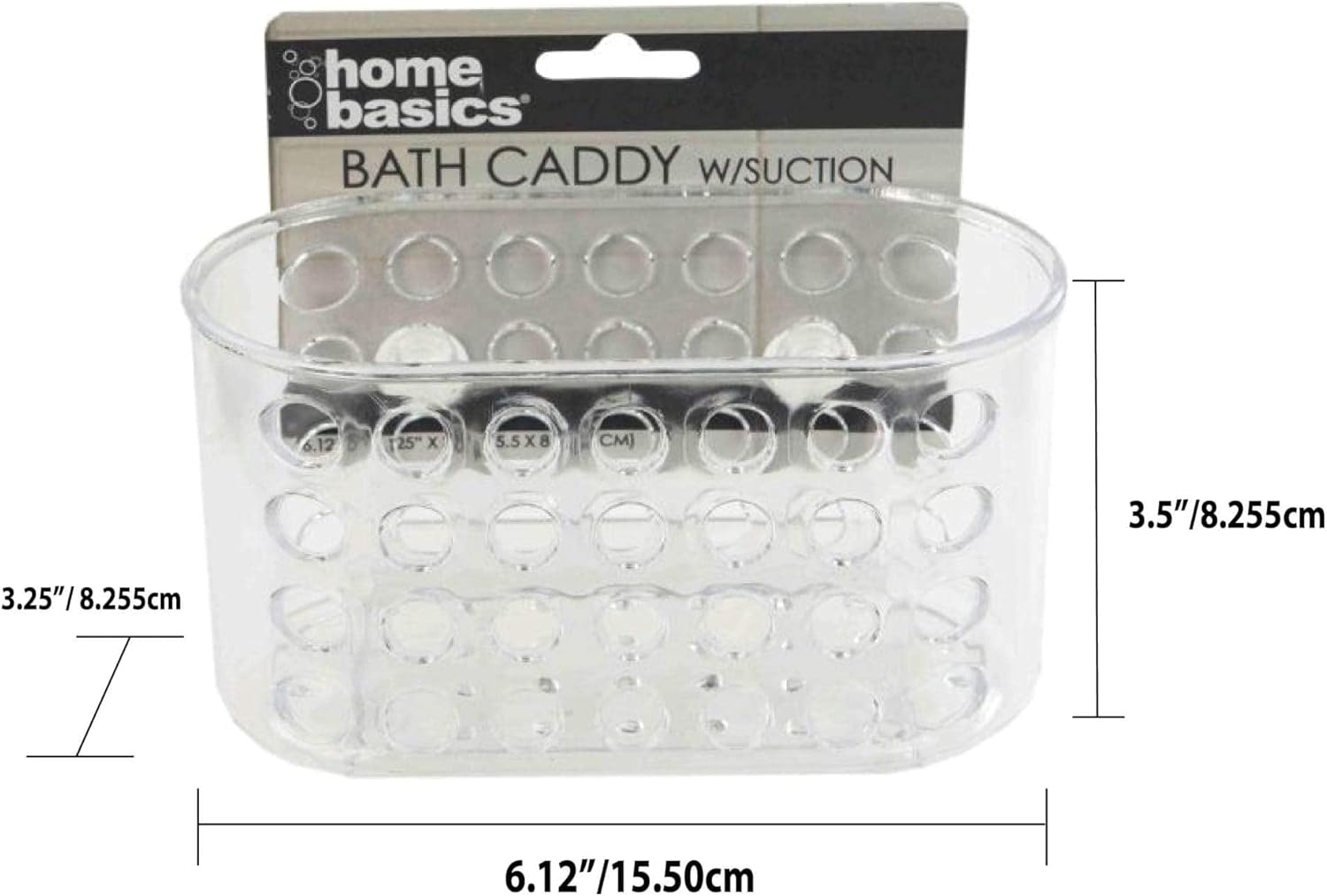 JOEYZ Wall Mounted Shower Caddy with Suction Cups