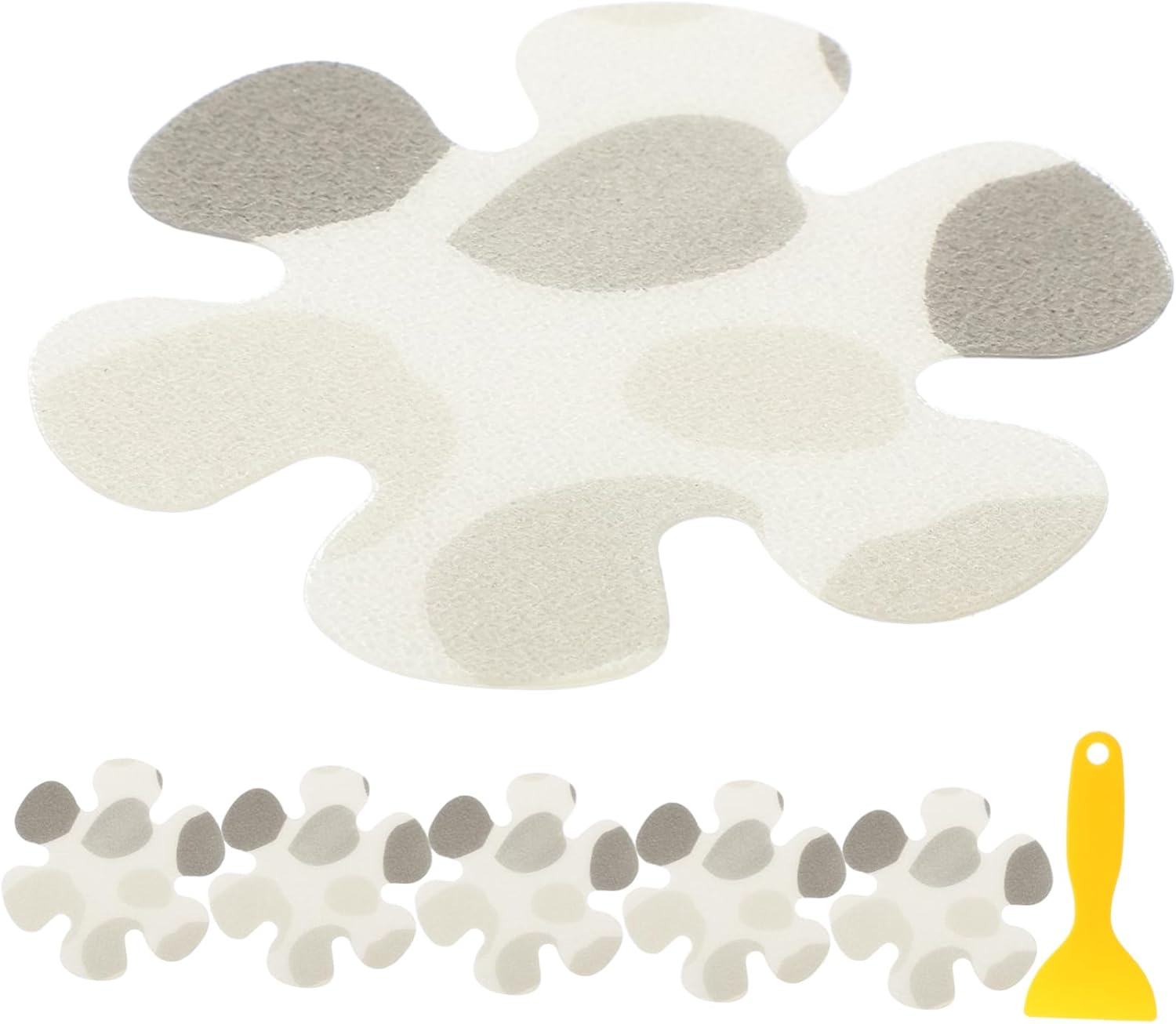 Ciieeo Rubber Non-Slip Bathtub Mats with Floral Decals