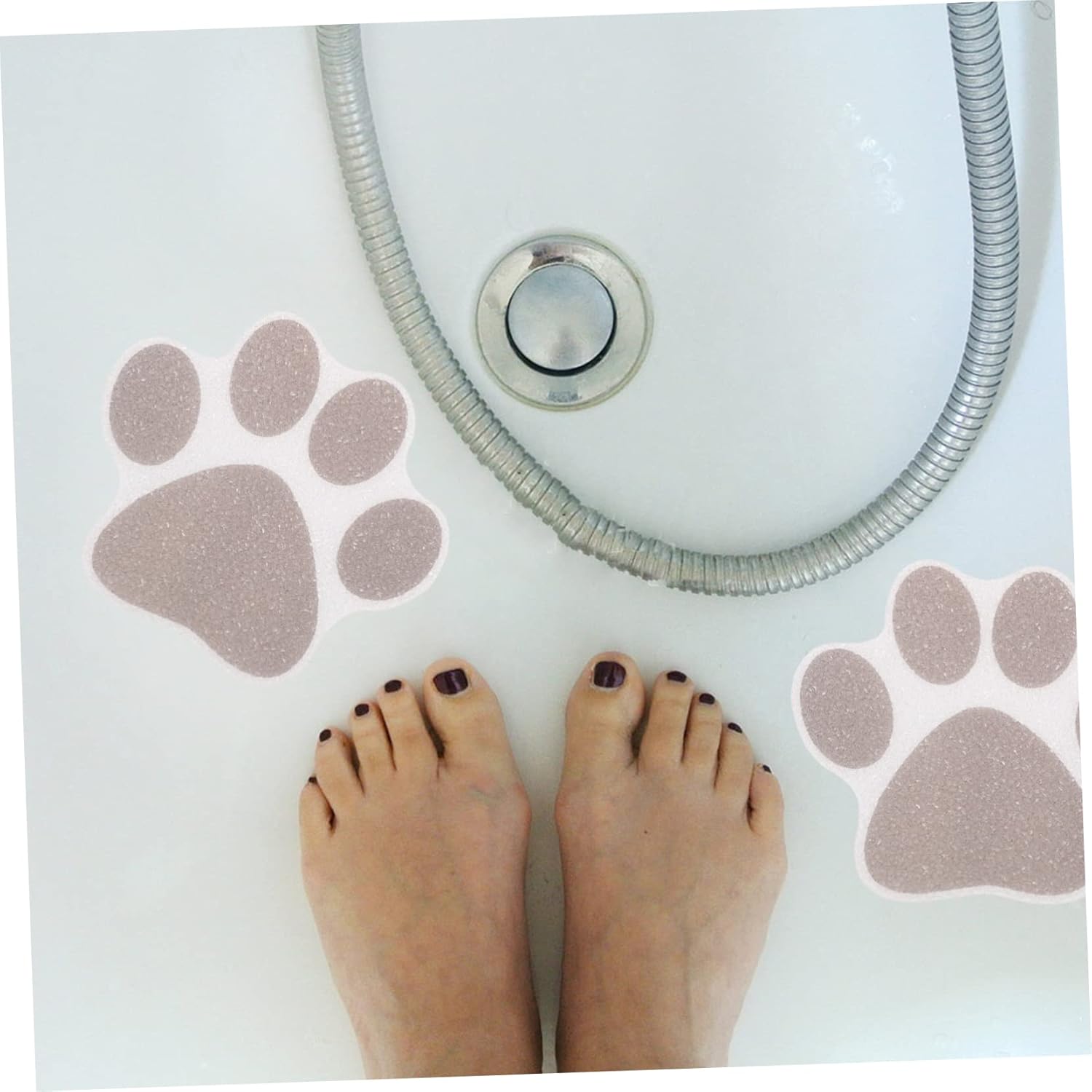 VOSAREA 10Pcs Non-Slip Shower Stickers for Bathtub Safety