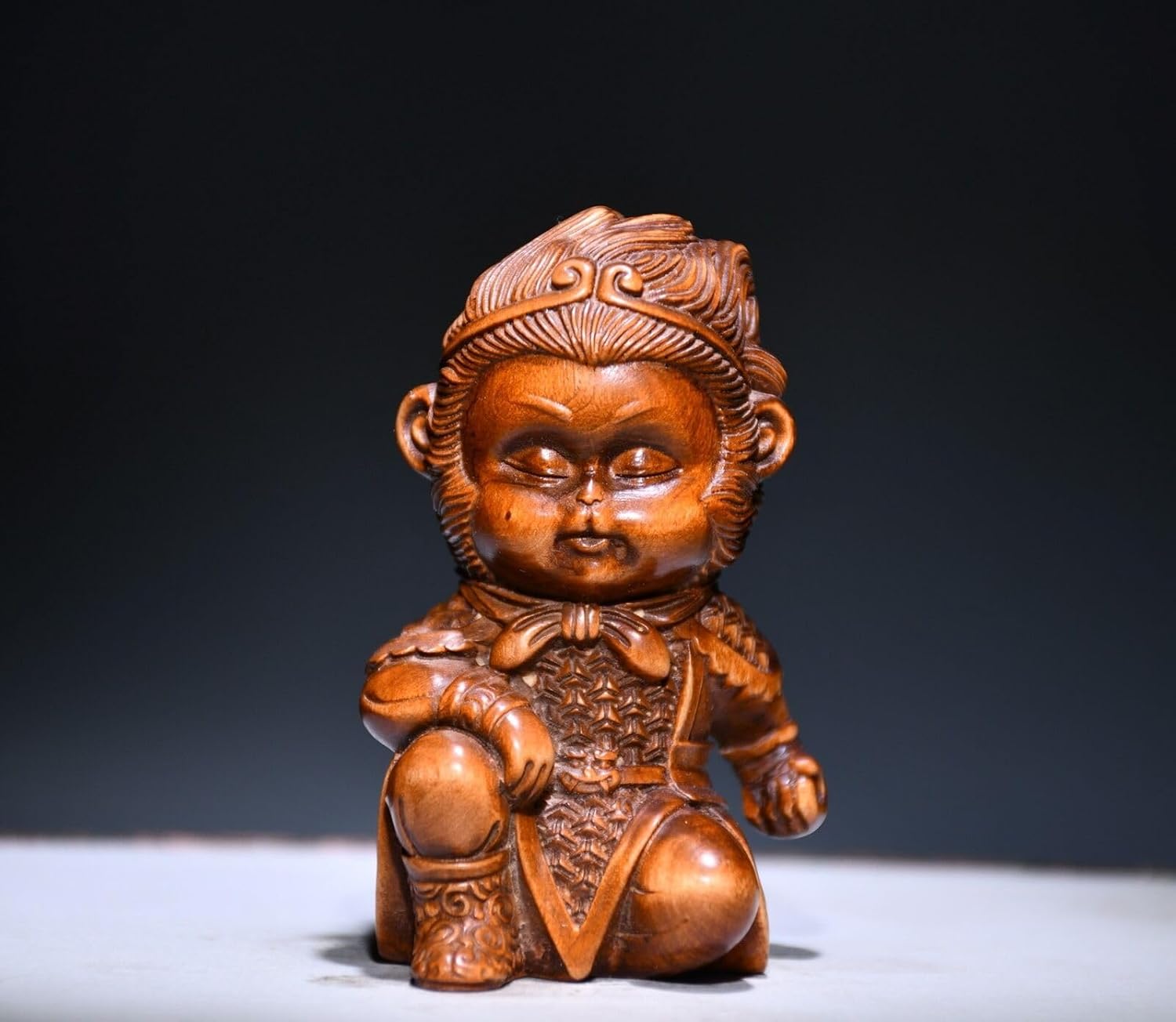 LimpaC Collection Boxwood Monkey King Statue