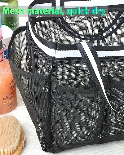XL Mesh Shower Caddy Portable Bag for Travel and Gym