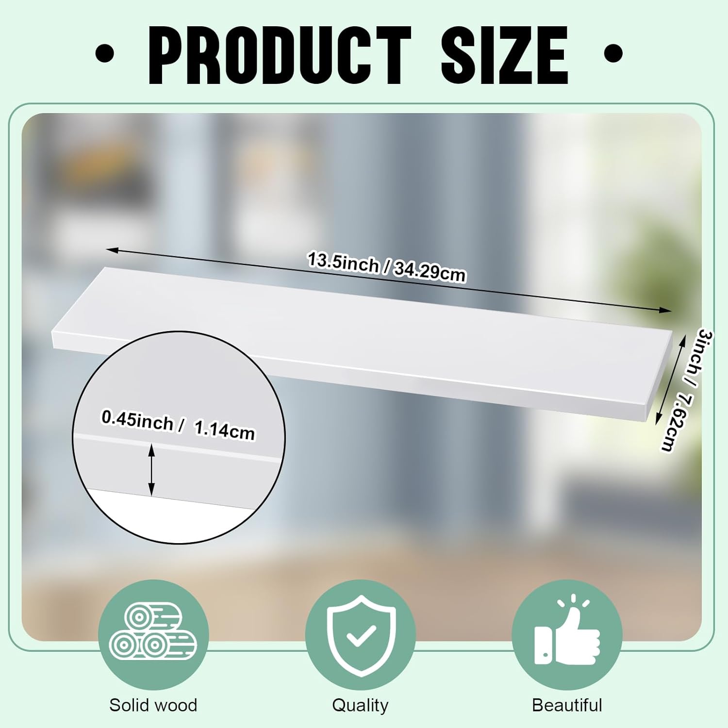 4 Pcs 135 Inch White Medicine Cabinet Shelves Replacement