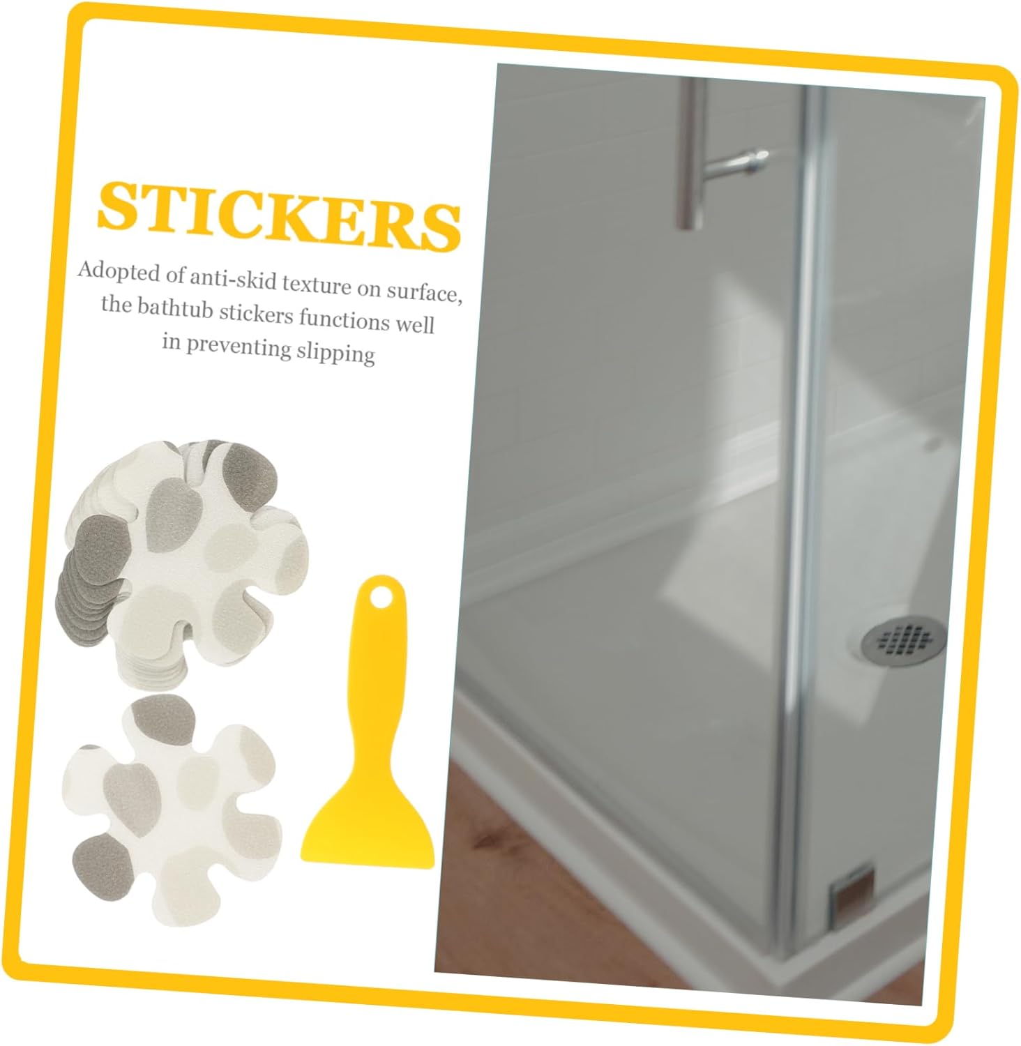 BUGUUYO Bathtub Non Slip Decals 1 Set 1