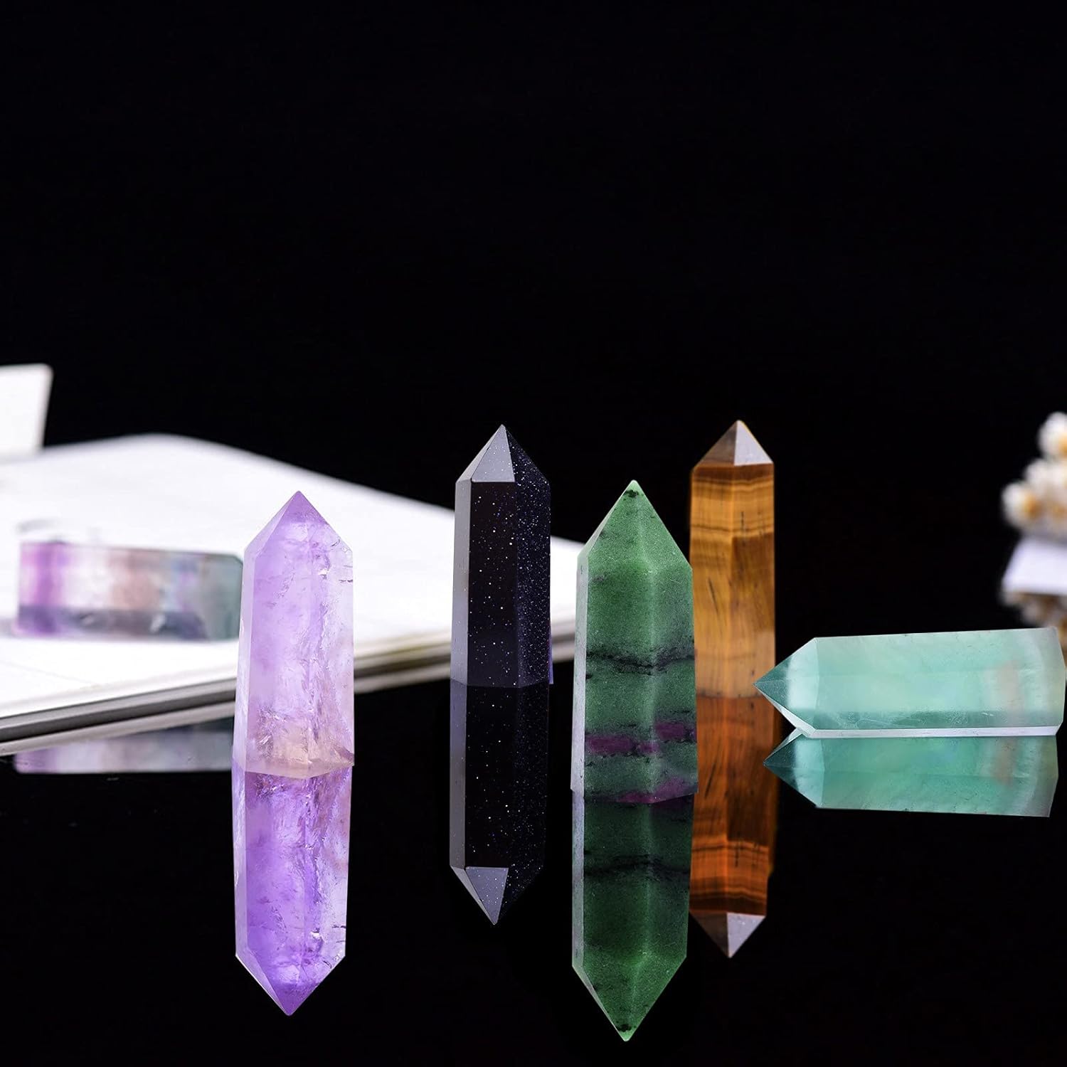 Crystal Quartz Stone Figurines Home Decor Sculpture