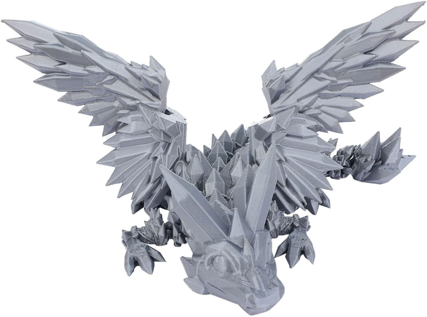 Nudsfuii 3D Printed Dragon Home Decor Statue