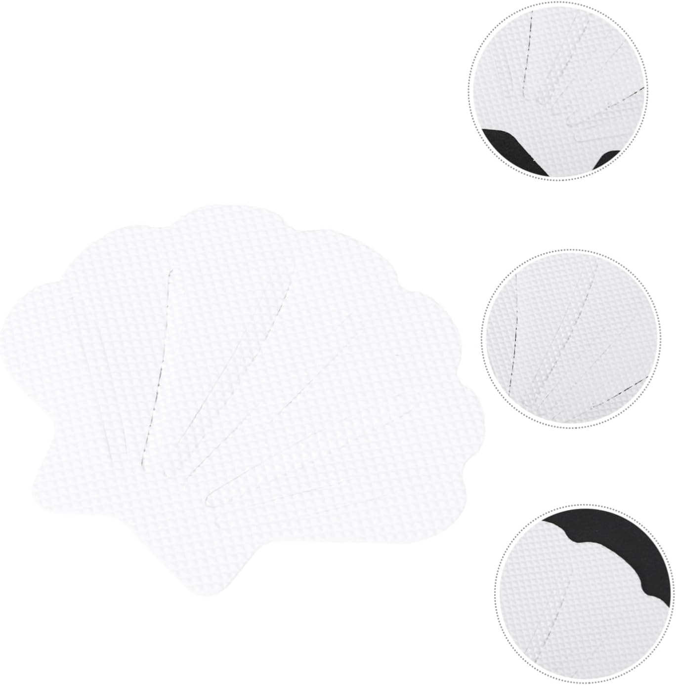 Ciieeo Non-Slip Sea Shell Stickers 12pcs for Bath