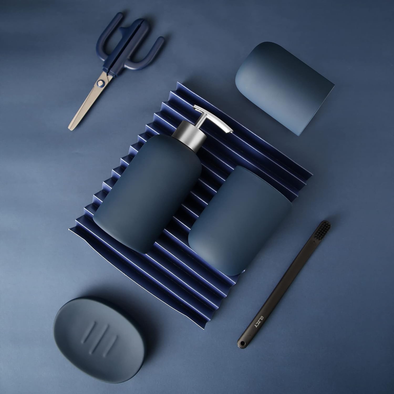 Hoomtaook 4-Piece Ceramic Bathroom Accessory Set 1