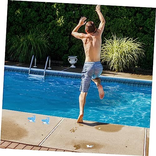 Ciieeo Anti Slip Tub Stickers 5pcs Shark Design