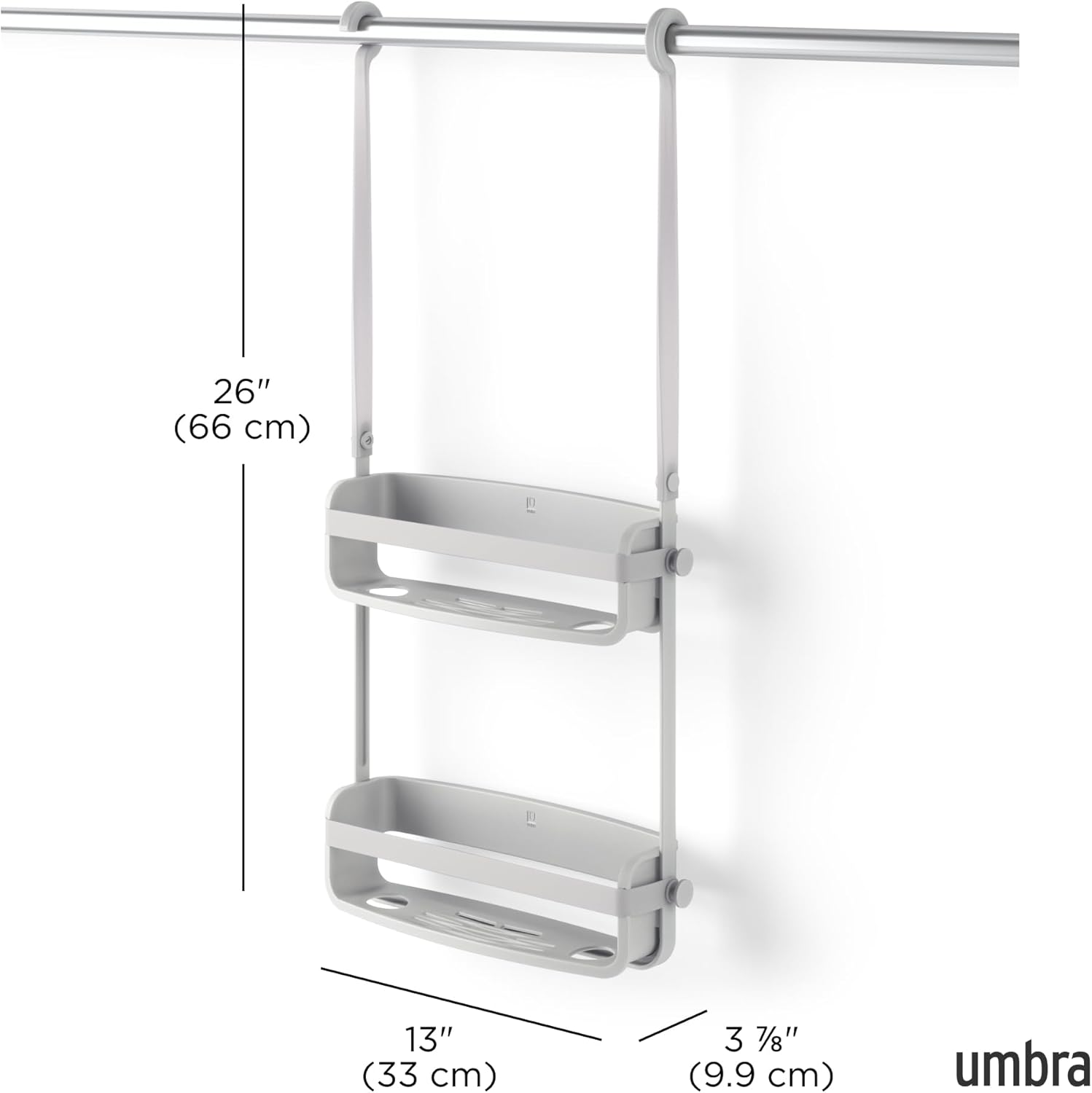 Umbra Flex Shower Caddy with Adjustable Shelves