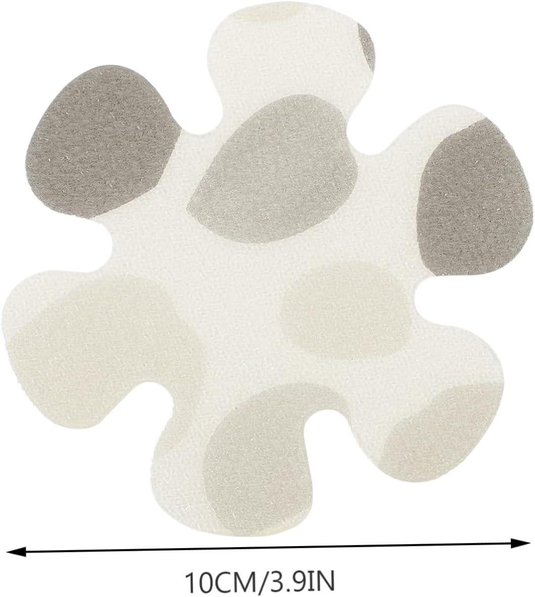 Ciieeo Rubber Non-Slip Bathtub Mats with Floral Decals