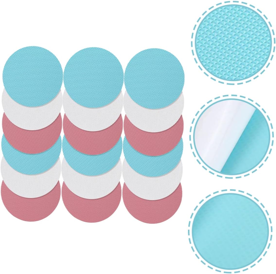 PRETYZOOM 18Pcs Non-Slip Shower Stickers for Bath Safety and Kitchen Use
