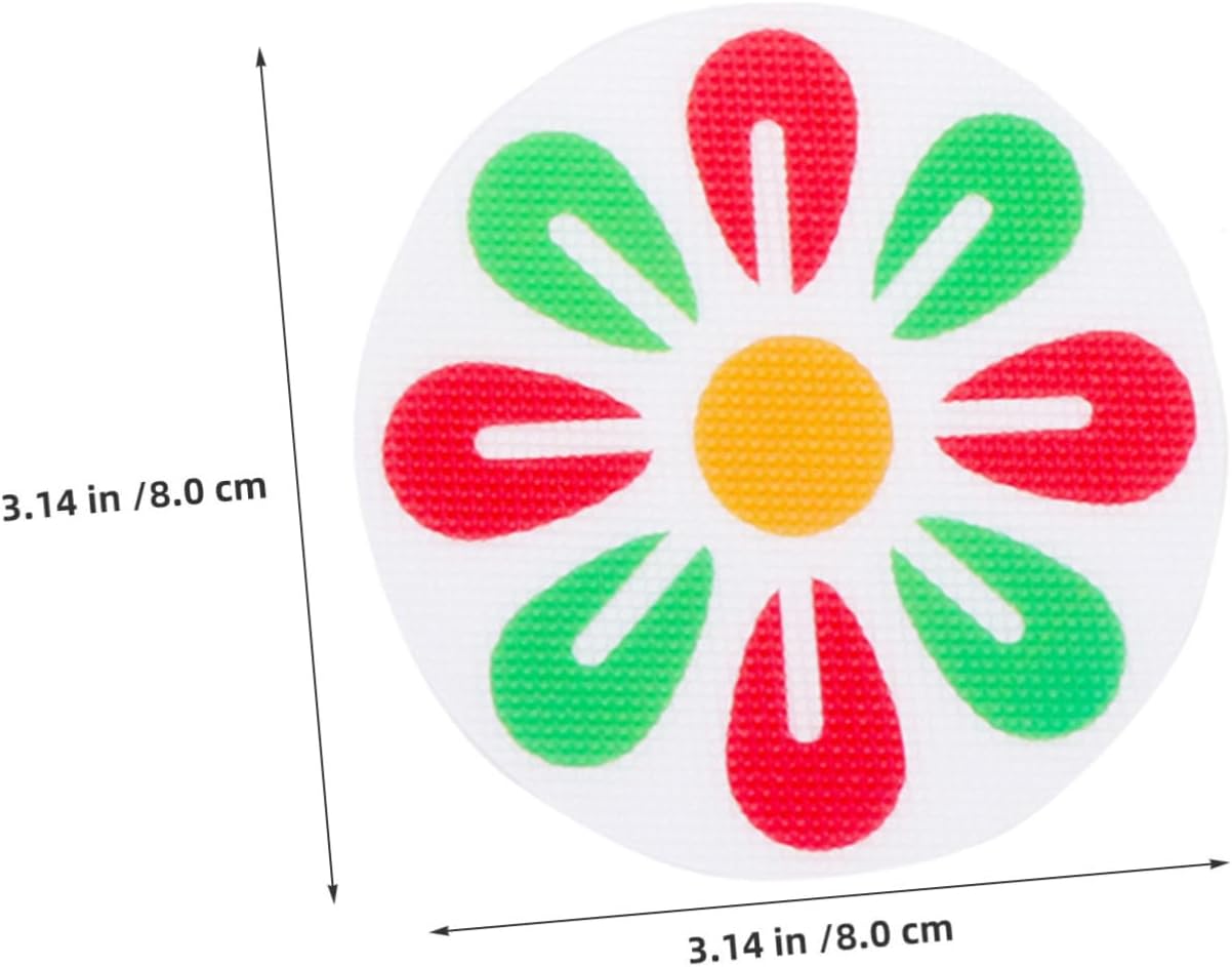 8Pcs Flower Design Non-Slip Bathtub Stickers