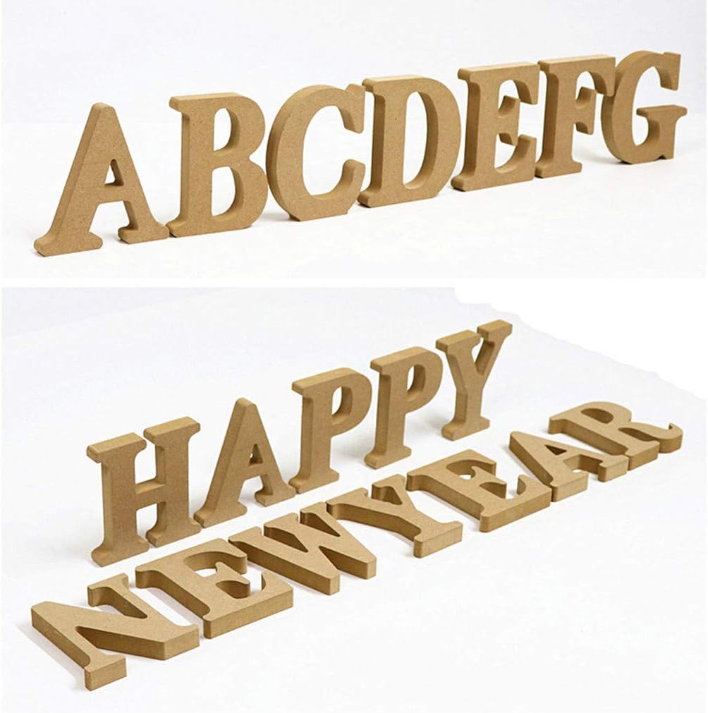 Wooden Table Number Statues for Home Decor