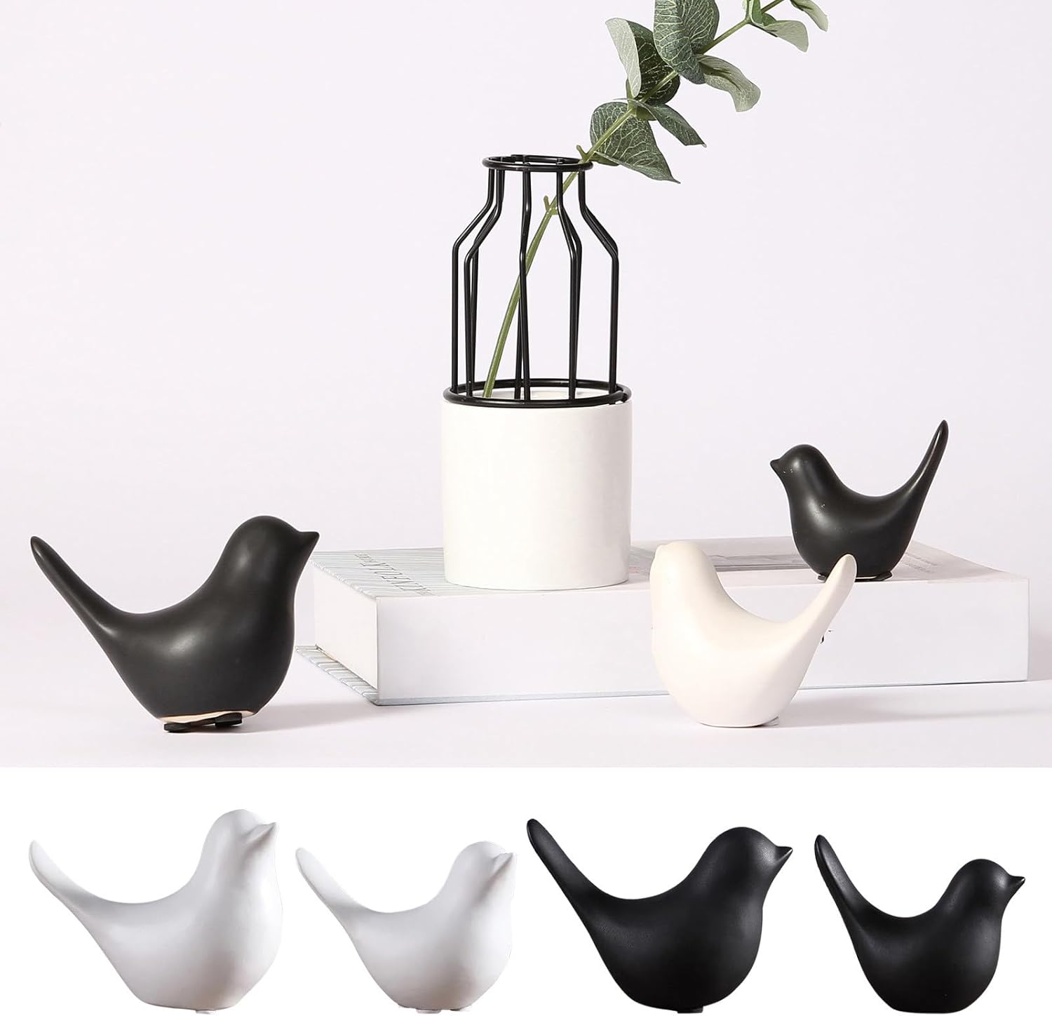 Modern Ceramic Bird Statue for Home Decor