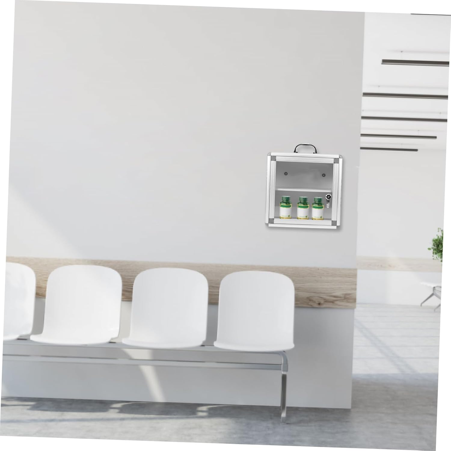 Wall Mounted Medicine Cabinet with Transparent Door for Easy Access