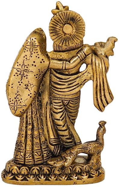 Statuestudio Brass Radha Krishna Idol 55 Inch 1