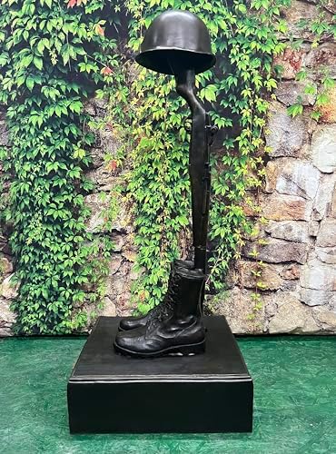 Bronze Korean Era Fallen Soldier Memorial Statue 1