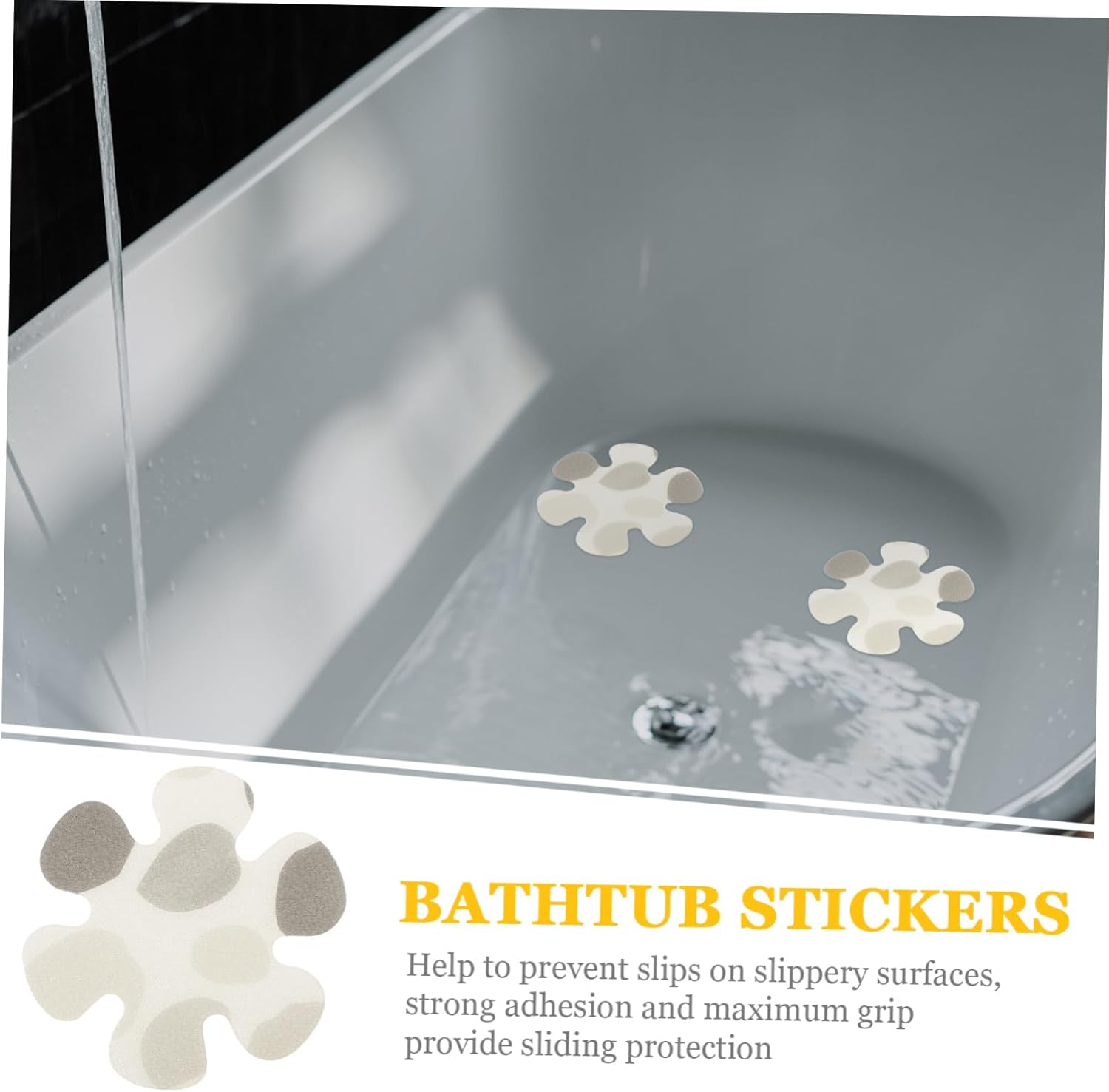 BUGUUYO Bathtub Non Slip Decals 1 Set 1