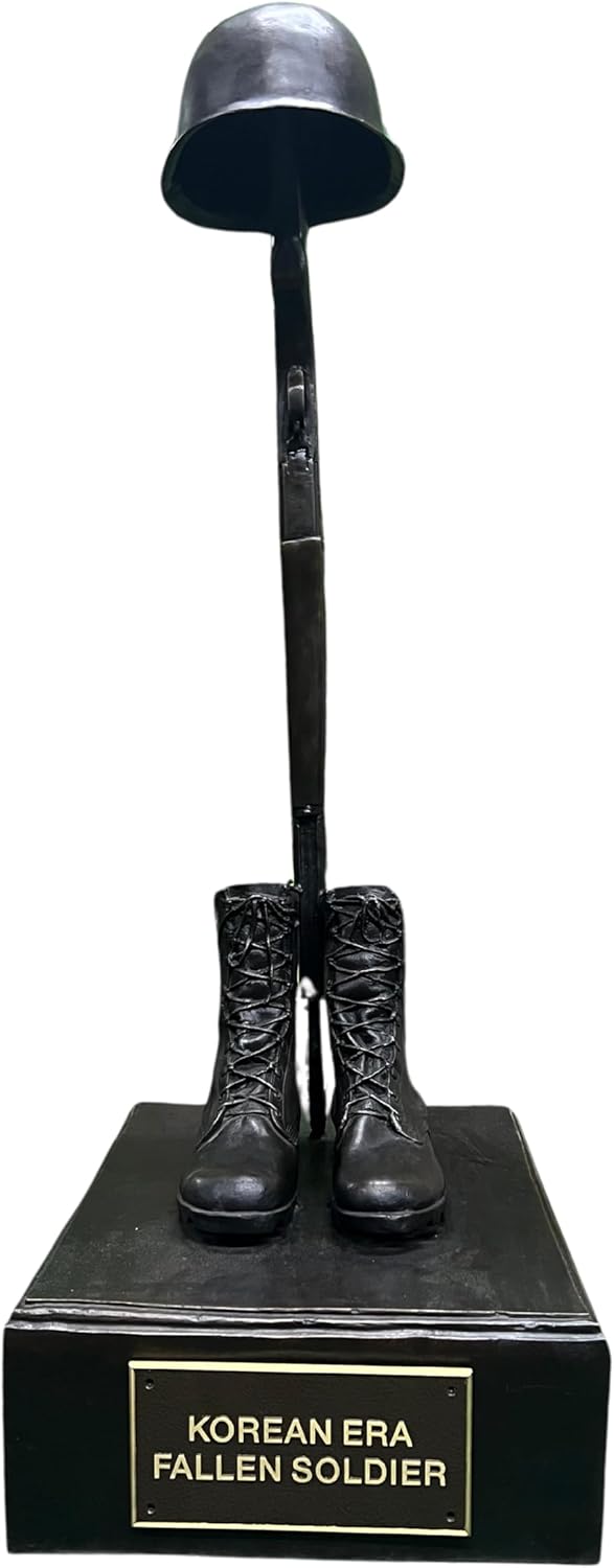 Bronze Korean Era Fallen Soldier Memorial Statue 1