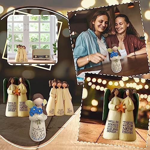 Nudsfuii Small Statue Figurine for Friendship Decor