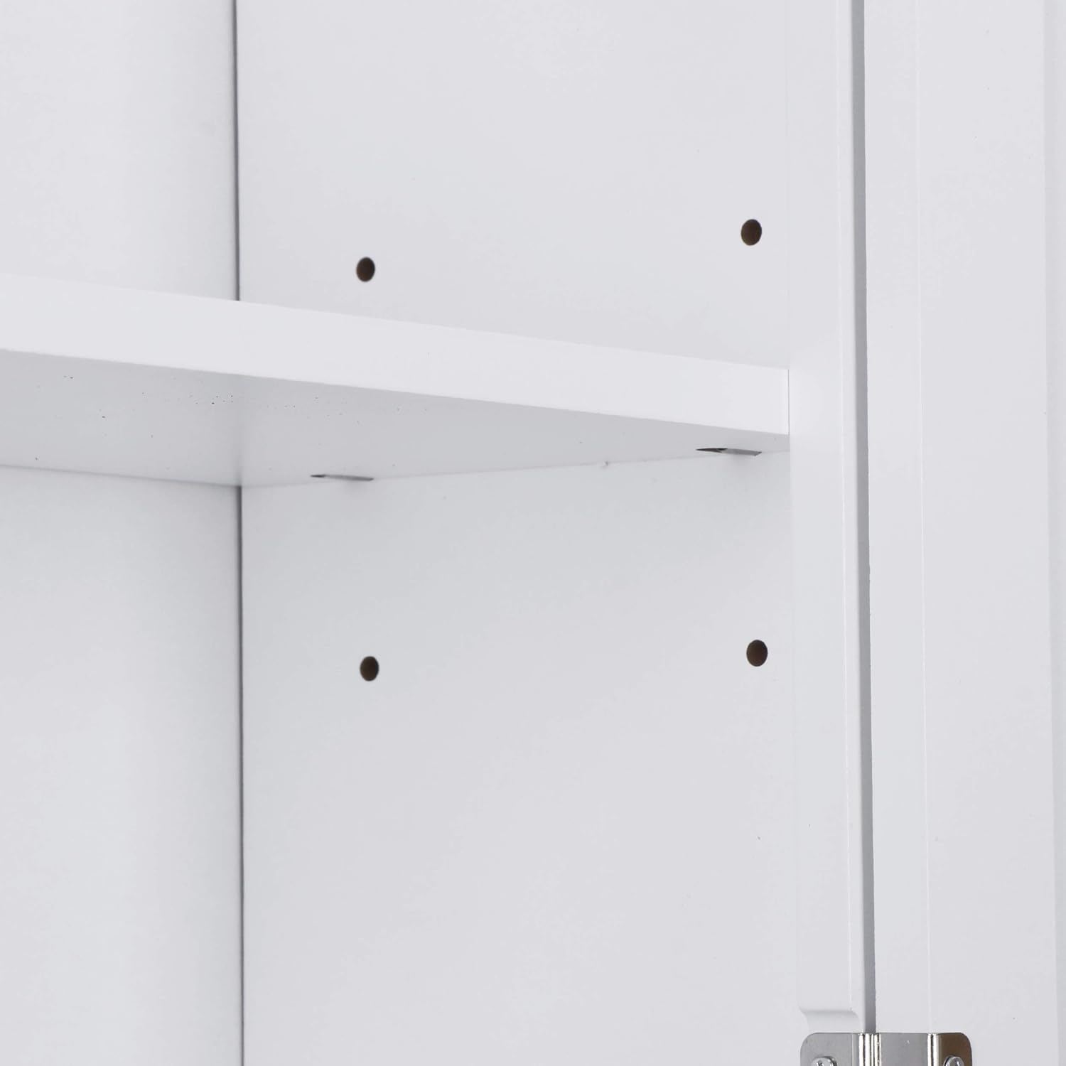 Saicool Wooden Medicine Cabinet with 2-Doors and 1-Shelf