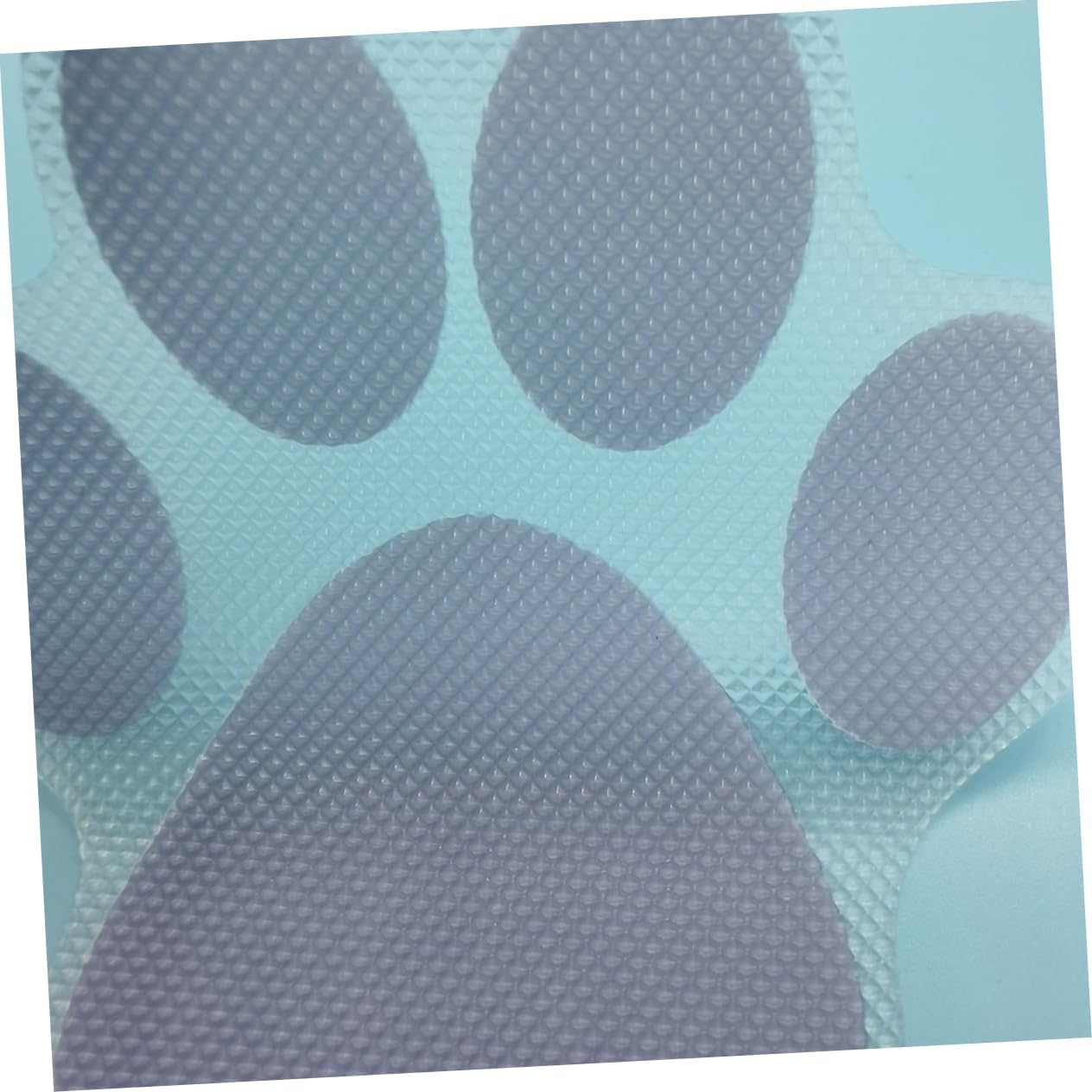4pcs Cartoon Dog Footprint Bath Stickers - Anti-Slip Decals for Kids