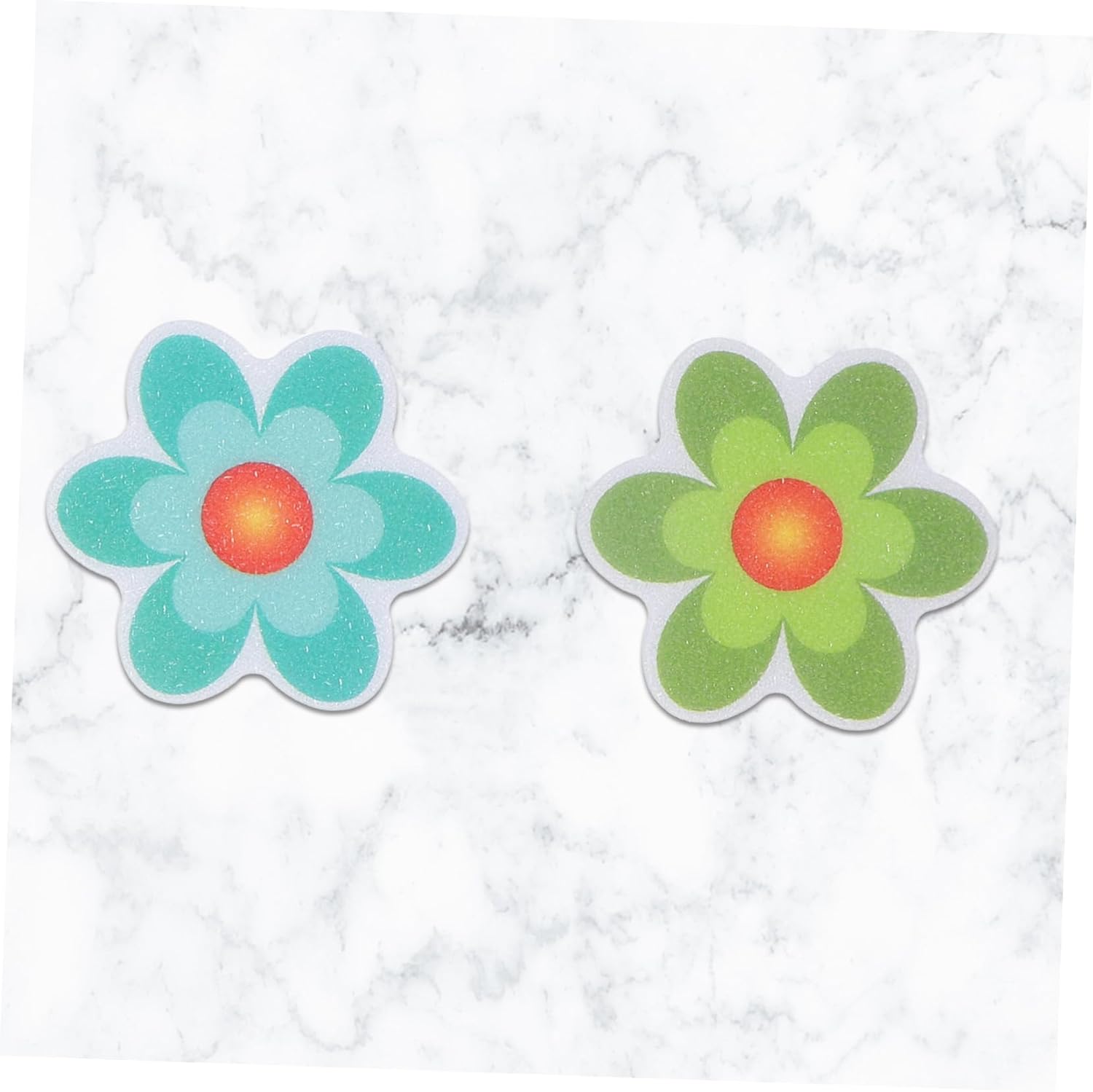 ABOOFAN 4Pcs Non Slip Bathtub Stickers with Flower Design