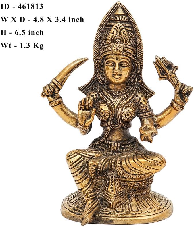 Statuestudio Mariamman Idol 65 Inch Brass Statue