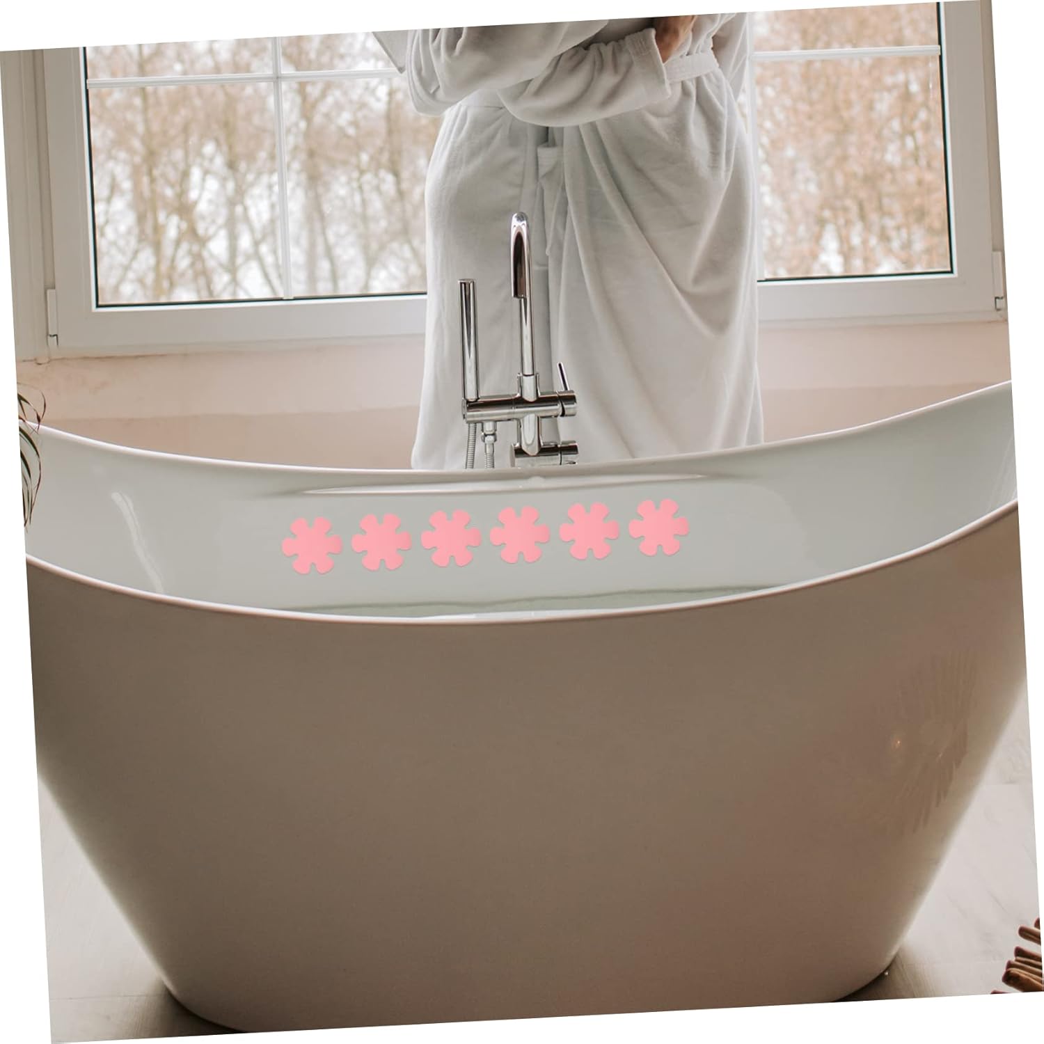 Ciieeo Non-Slip Bathtub Stickers 1 Set Anti-Skid Adhesive