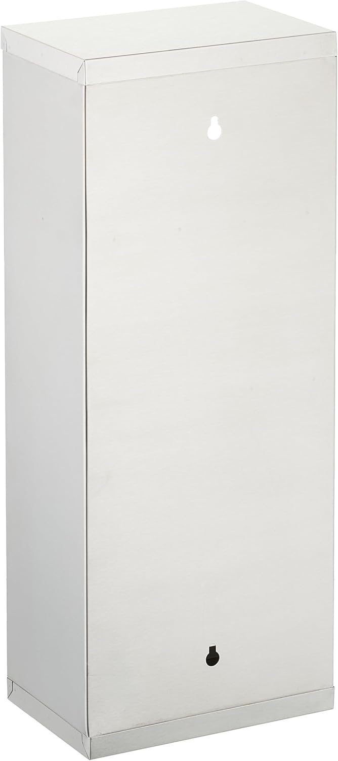 Relaxdays Medicine Cabinet - 3 Compartments Lockable Stainless Steel
