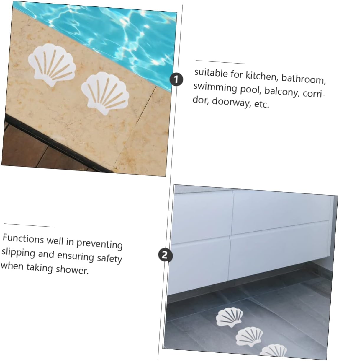 Ciieeo Nonslip Bathroom Sticker for Safety