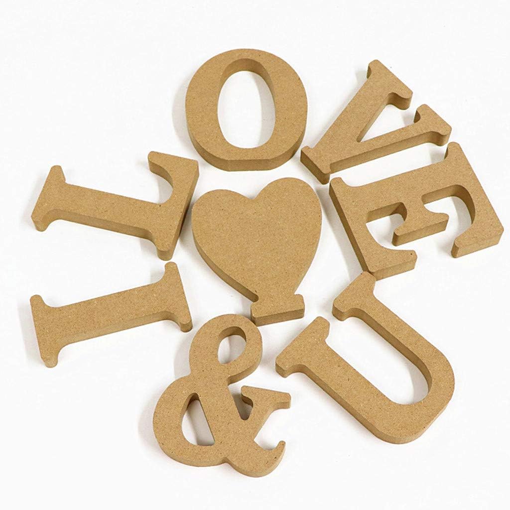 Wooden Table Number Statues for Home Decor