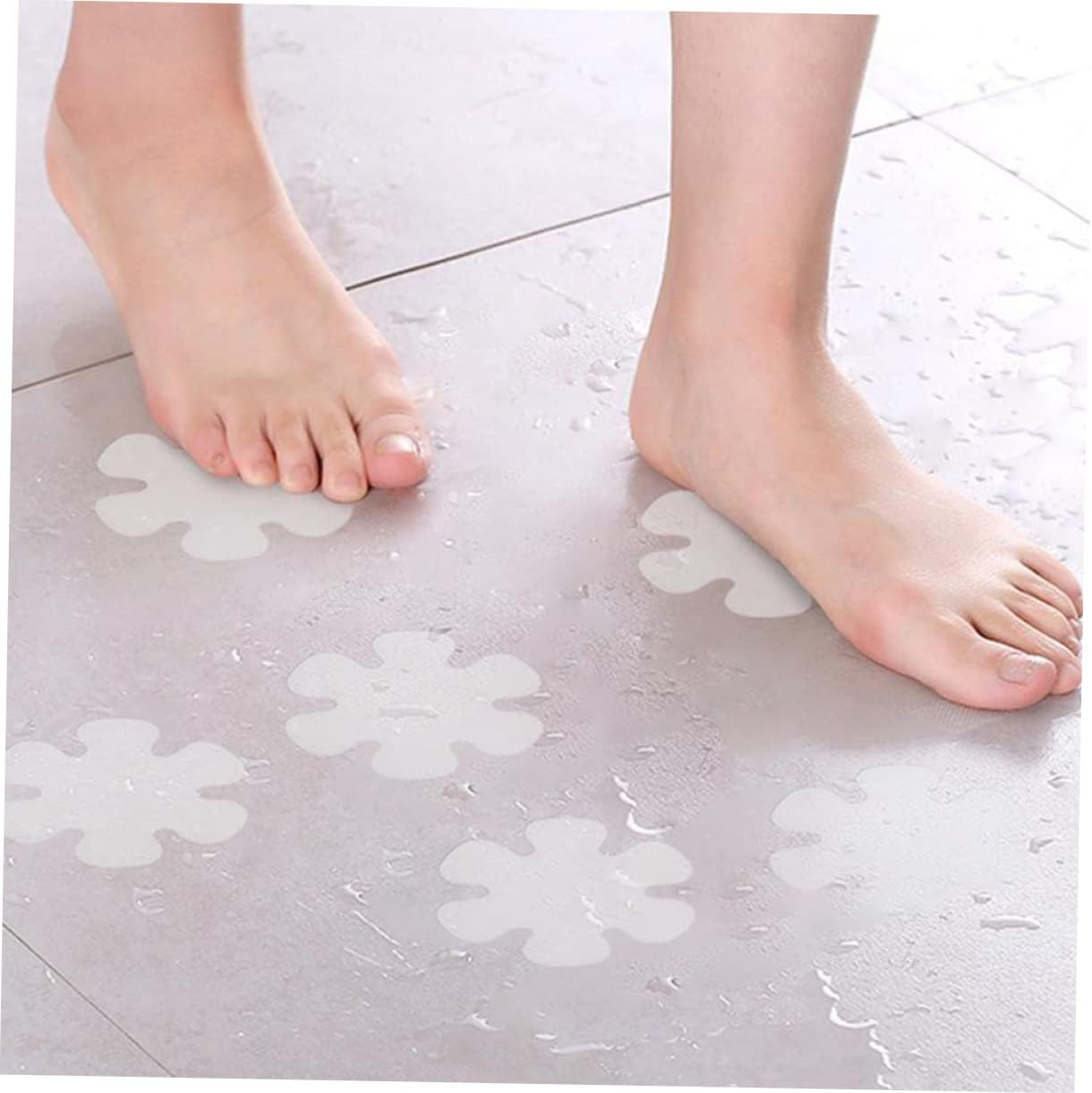 WOONEKY Shower Stickers Set of 12 Anti-Slip Bath Mat Decals