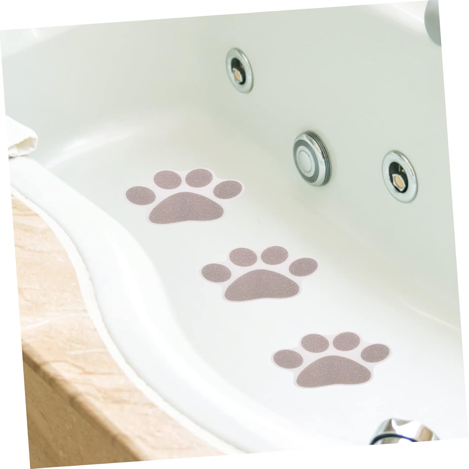 Non-Slip Bathtub Stickers with Paw Design 10pcs