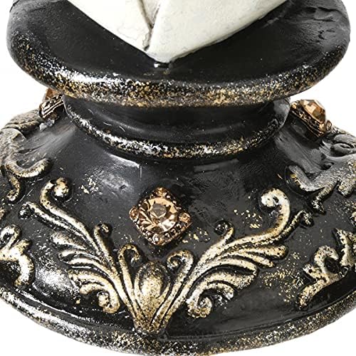 Male Skeleton Bust Halloween Decor 10 Inches