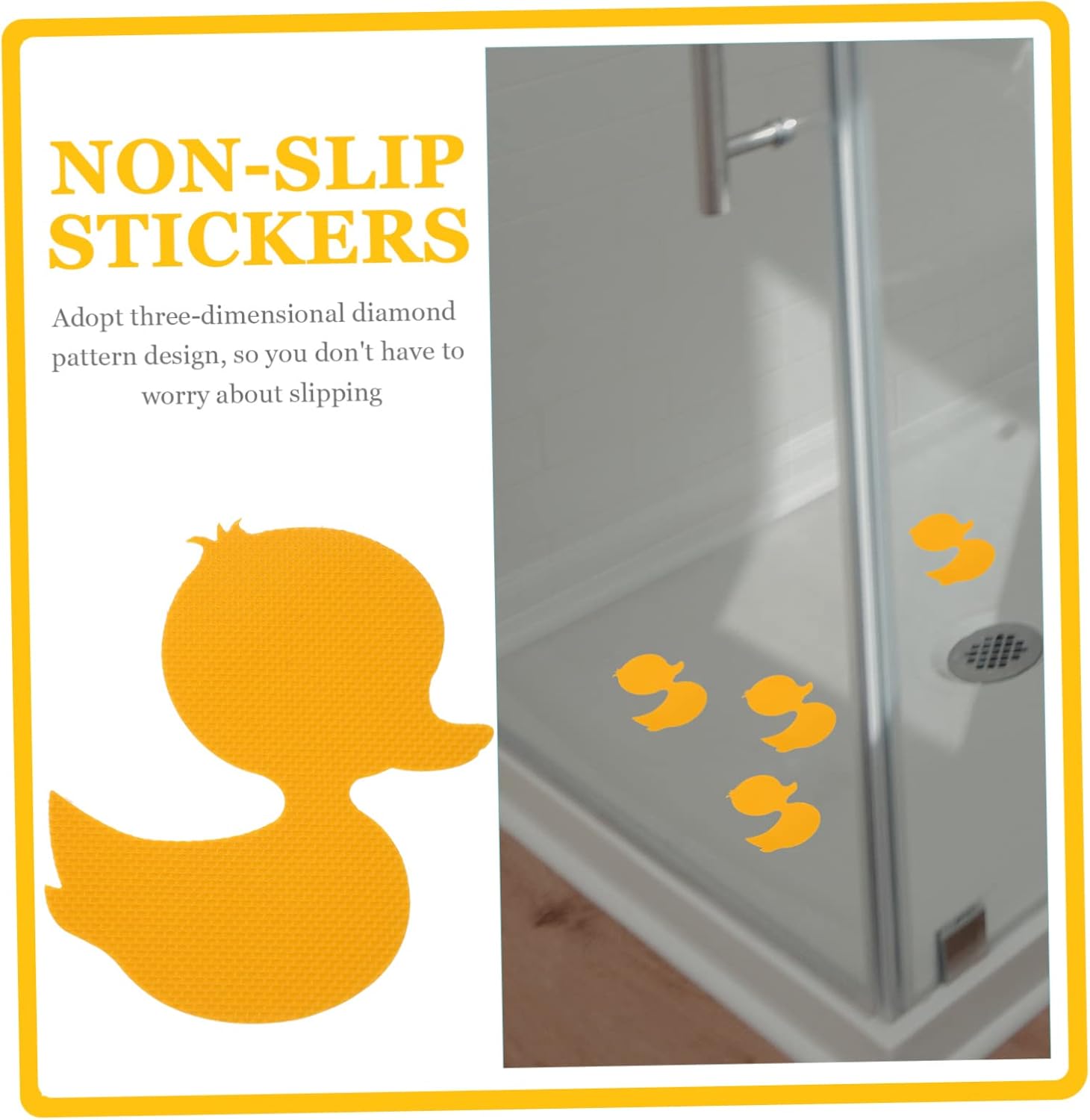 VOSAREA 12Pcs Non Slip Bathtub Stickers with Cute Animal Designs