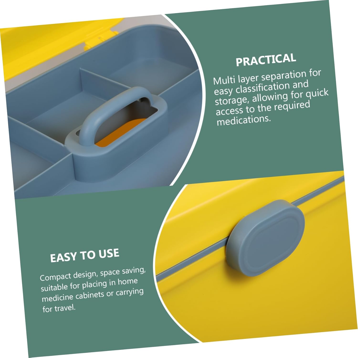 HOLIDYOYO Medicine Cabinet Storage Organizer Box