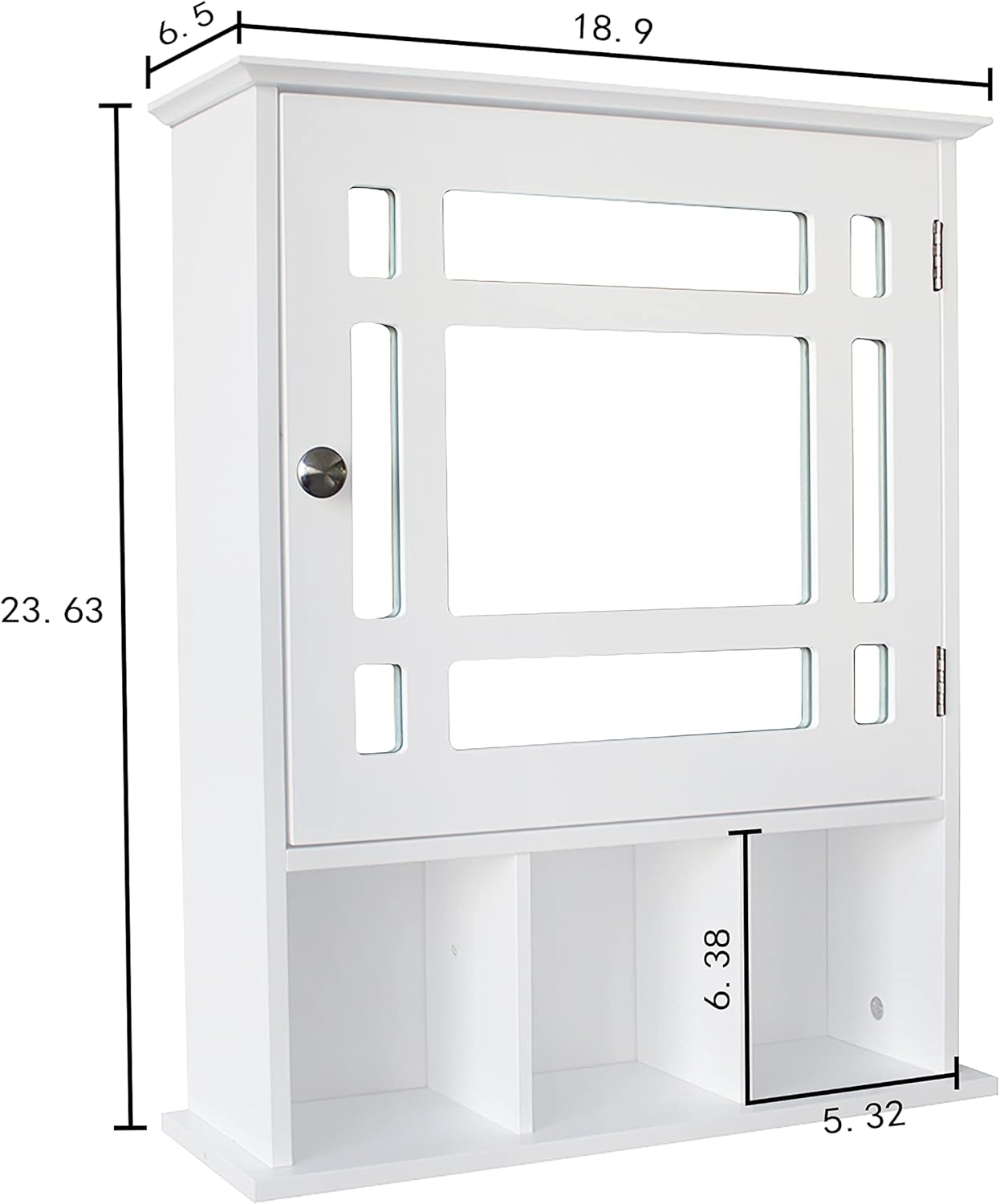 Guangshuohui Wall-Mounted Medicine Cabinet with Mirror Door