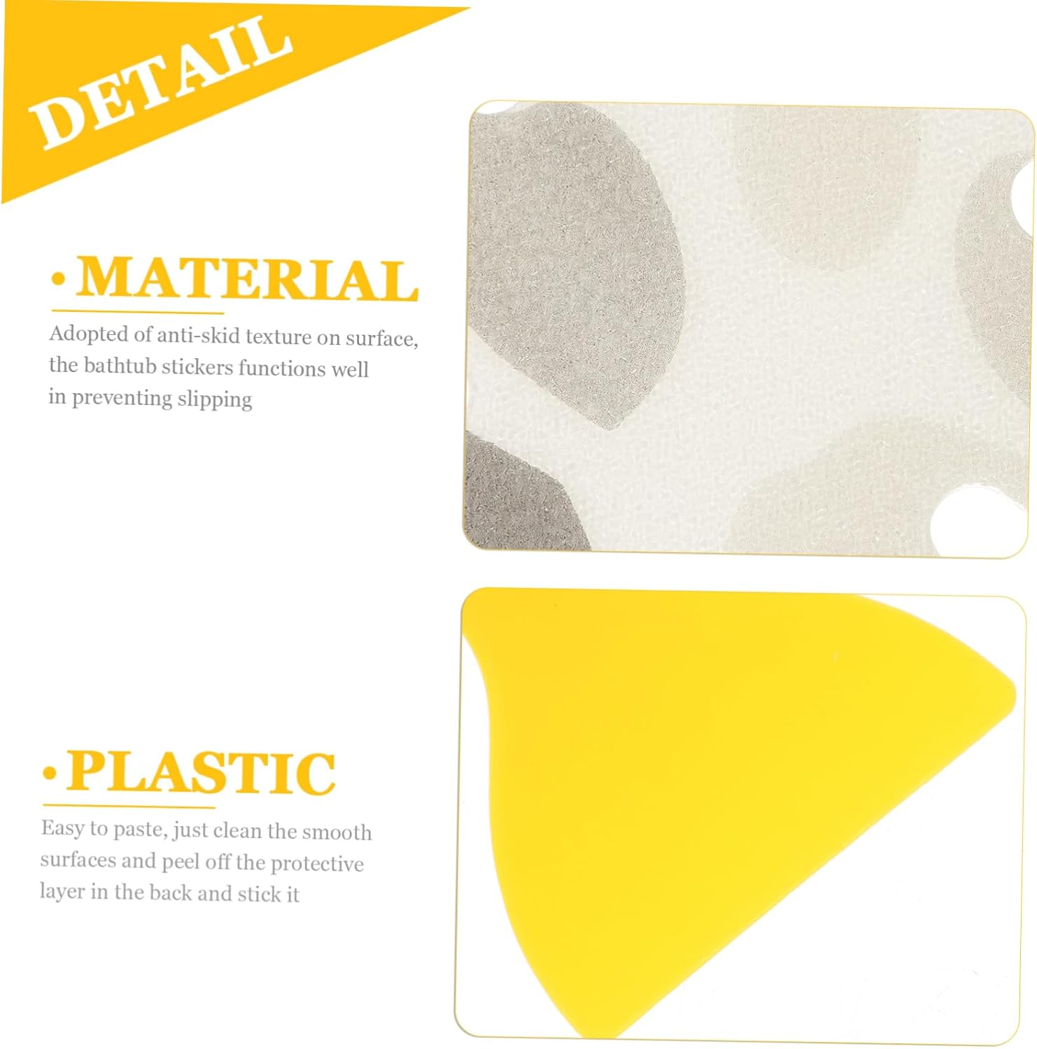 BUGUUYO Bathtub Non Slip Decals 1 Set 1