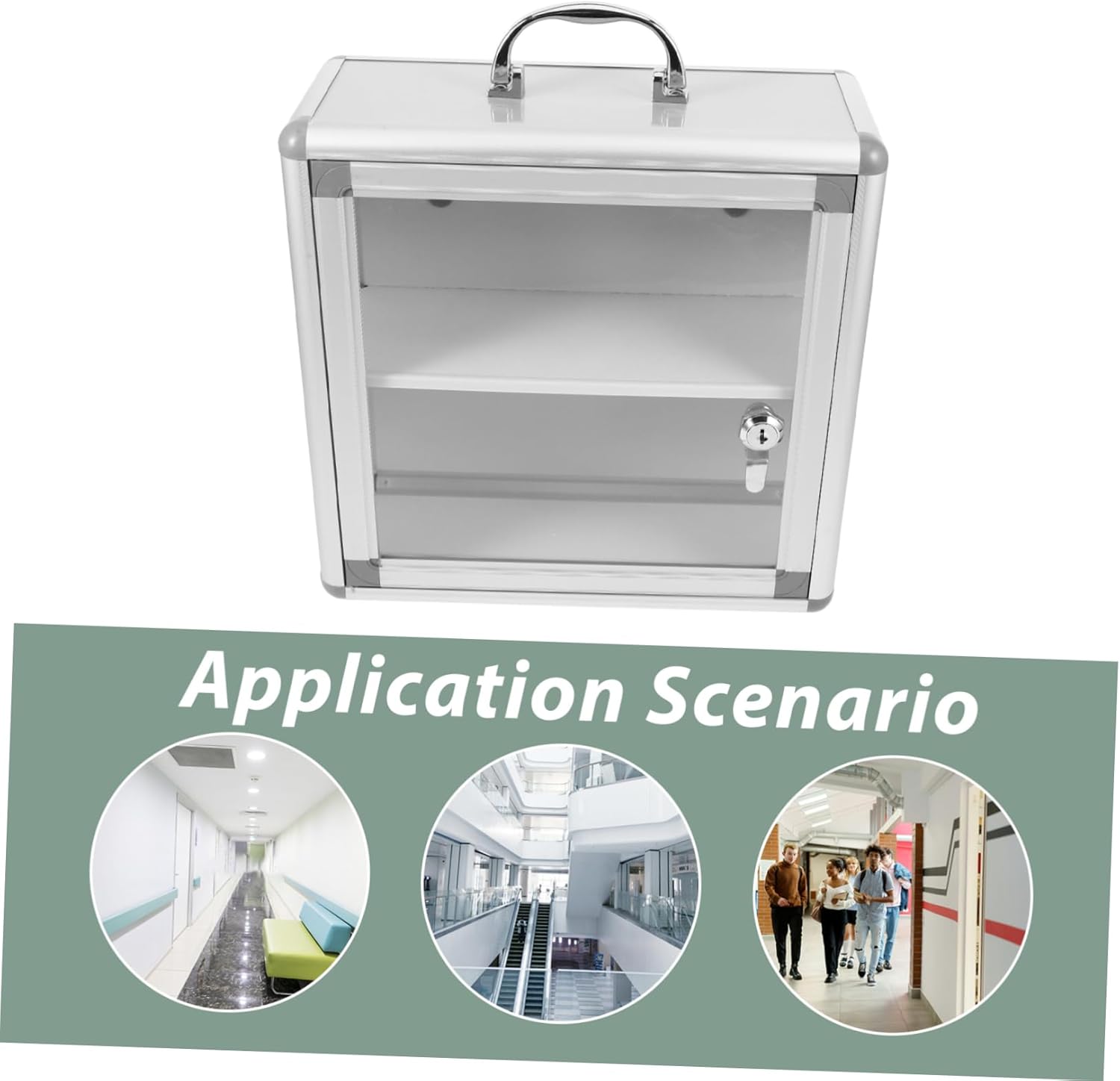 Amosfun Wall Medicine Cabinet Organizer with Multiple Compartments 1