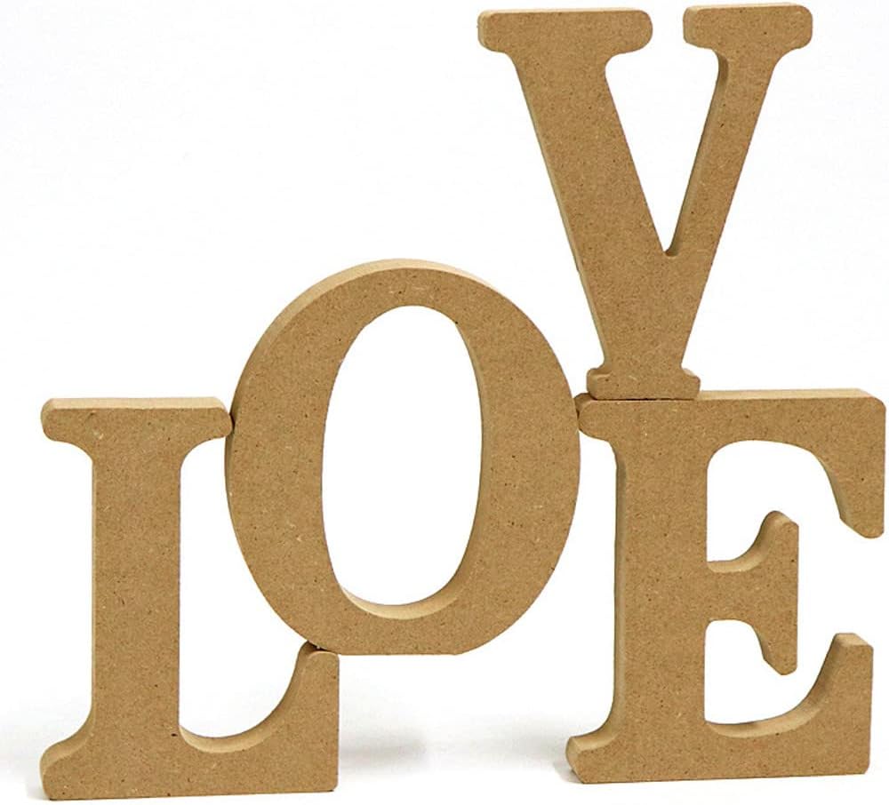 Wooden Table Number Statues for Home Decor