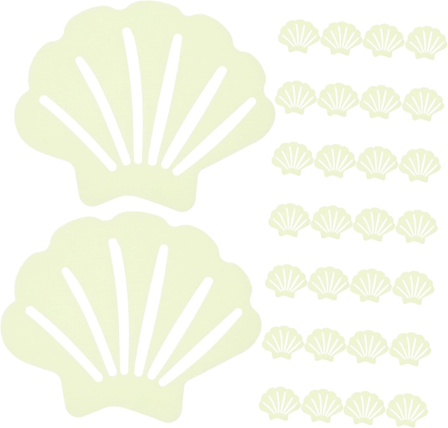 Shell-Shaped Non-Slip Bathtub Stickers 30pcs