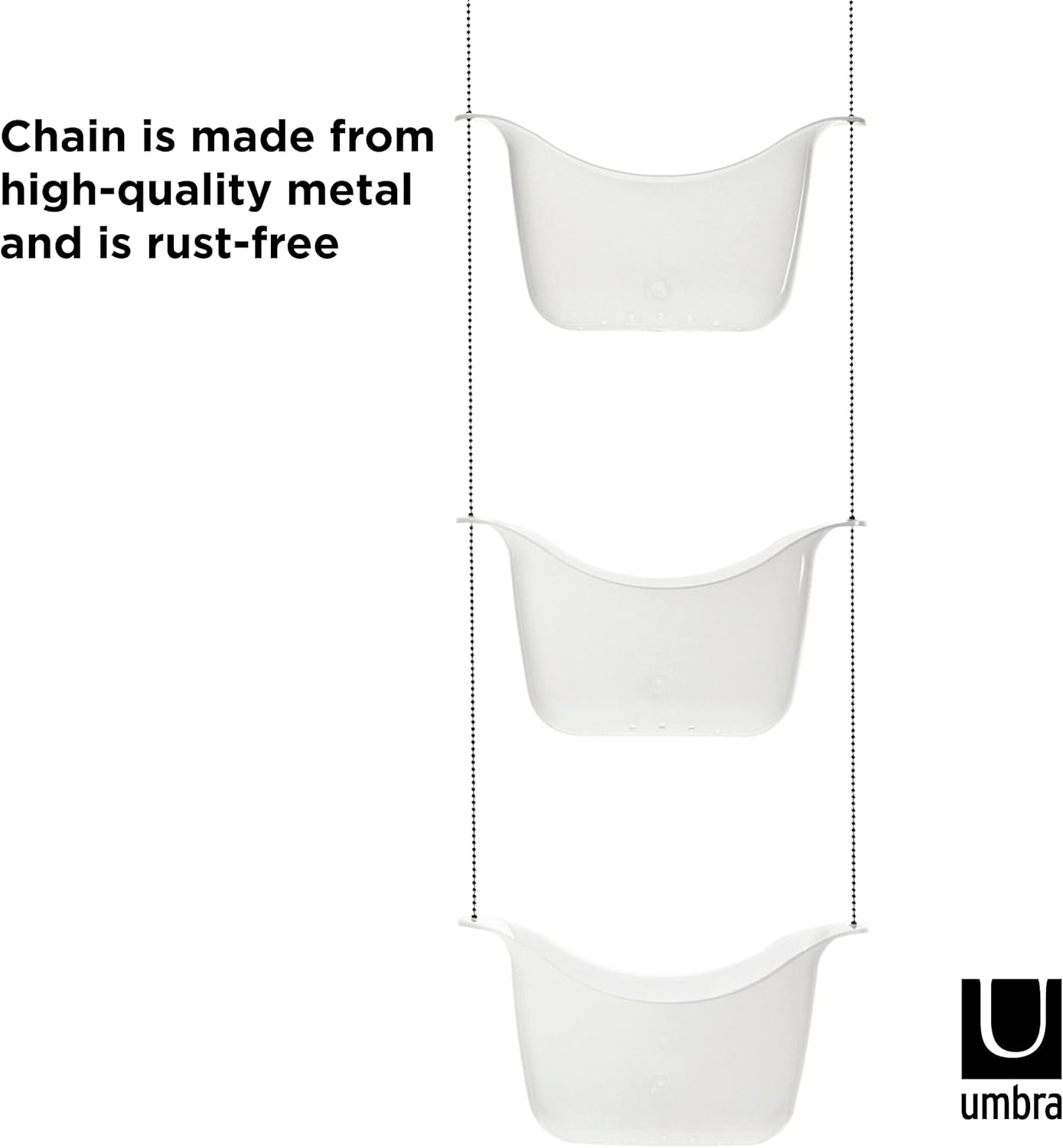 Umbra Bask Hanging Shower Caddy White