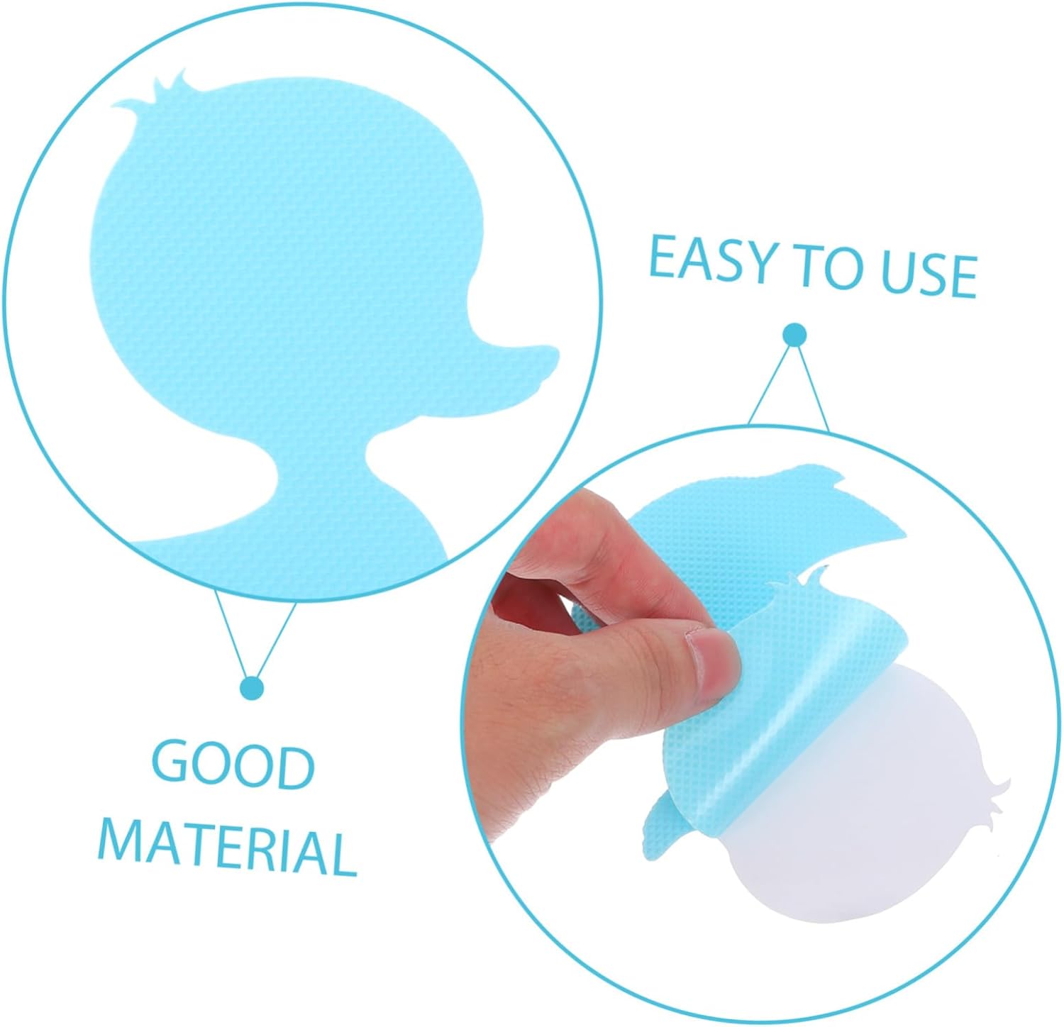 12pcs Non-Cartoon Bath Stickers for Boys and Girls