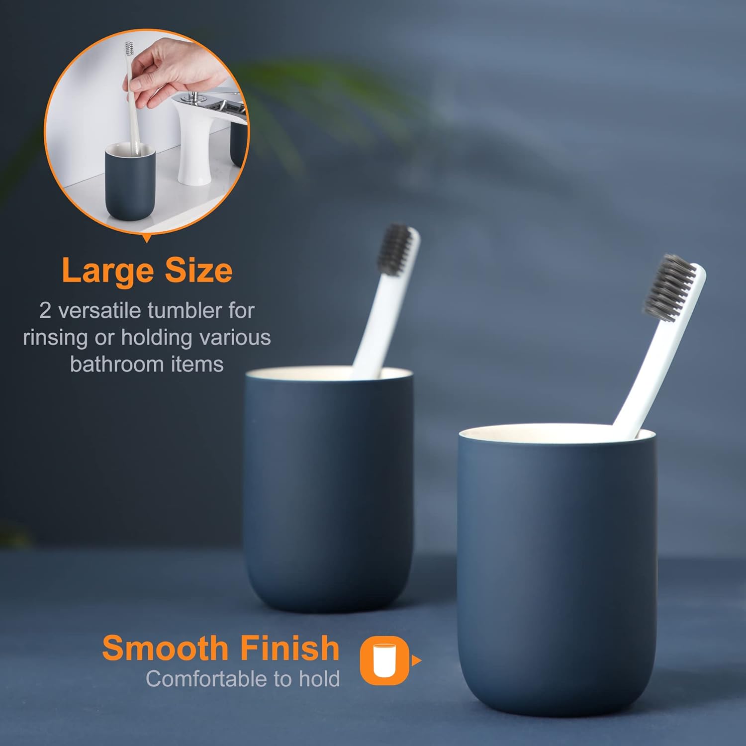 Hoomtaook 4-Piece Ceramic Bathroom Accessory Set 1
