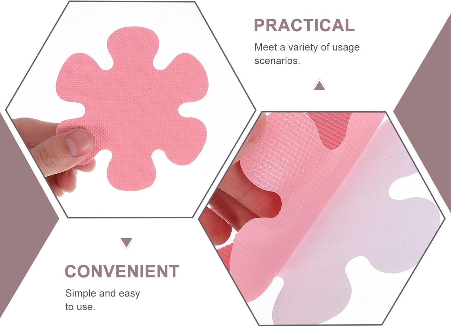 HOLIDYOYO Non-Slip Flower Bathtub Stickers 20pcs