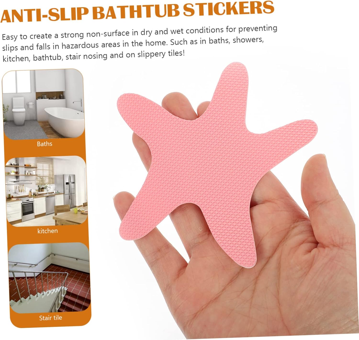 Ciieeo Bathtub Stickers Non-Slip 24pcs Peva Material Safe for Kids