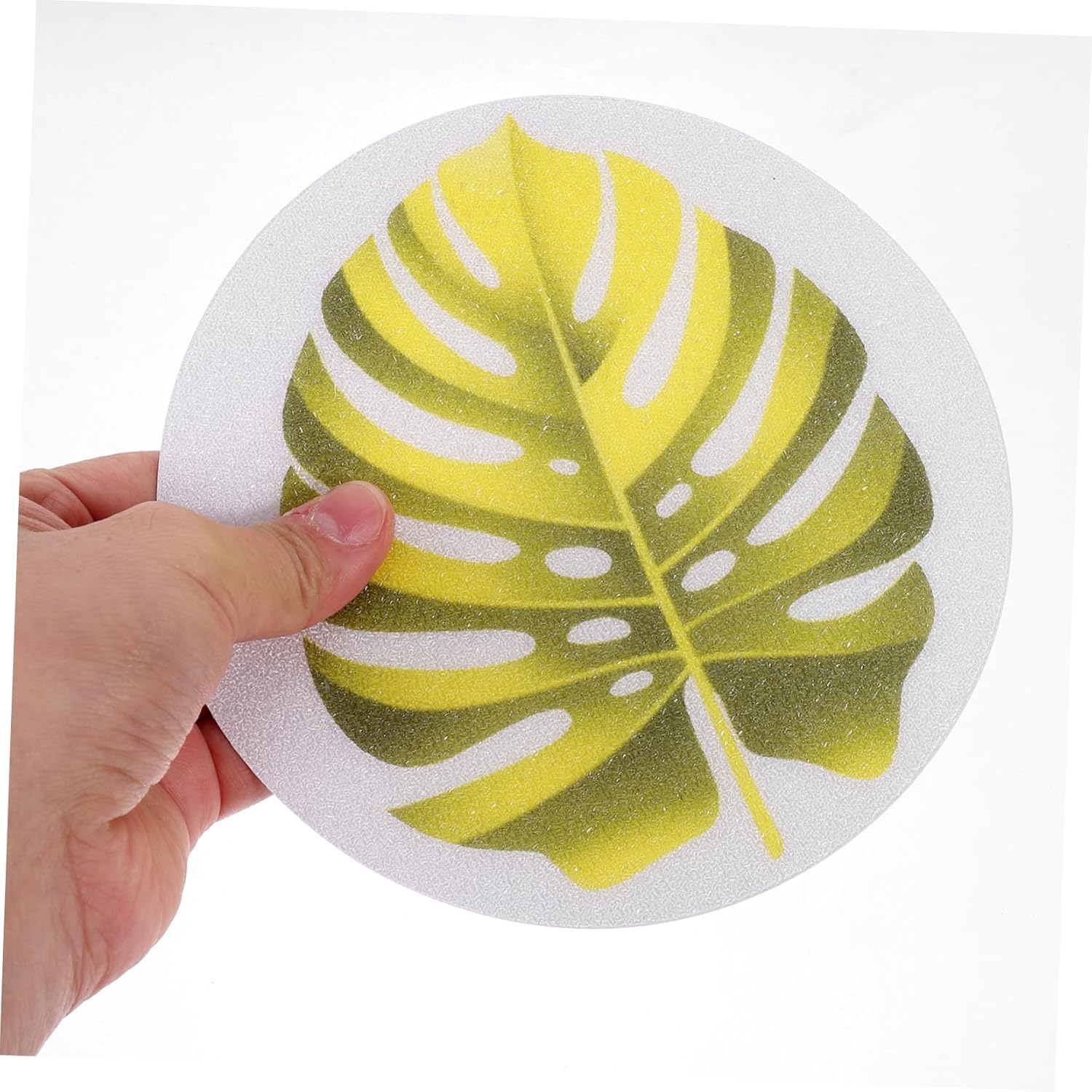 Zerodeko 1 Set Non-Slip Bathtub Stickers Leaf Pattern
